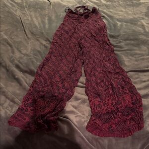 Free People Deep Red Lace Garment